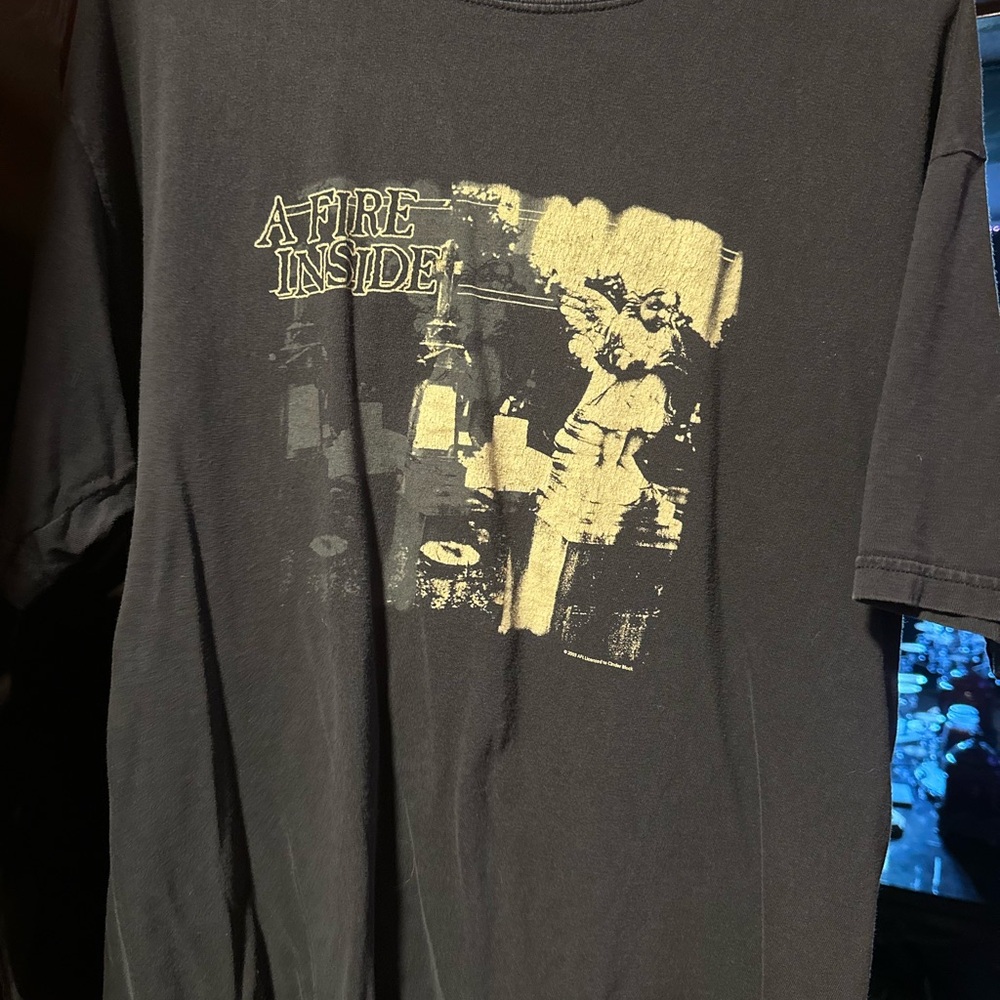 Vintage A Fire Inside Black Graphic Tee